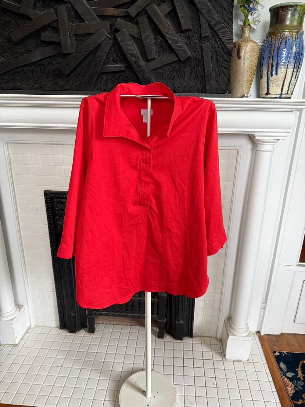 Chico's No Iron Back button top- worn a few times